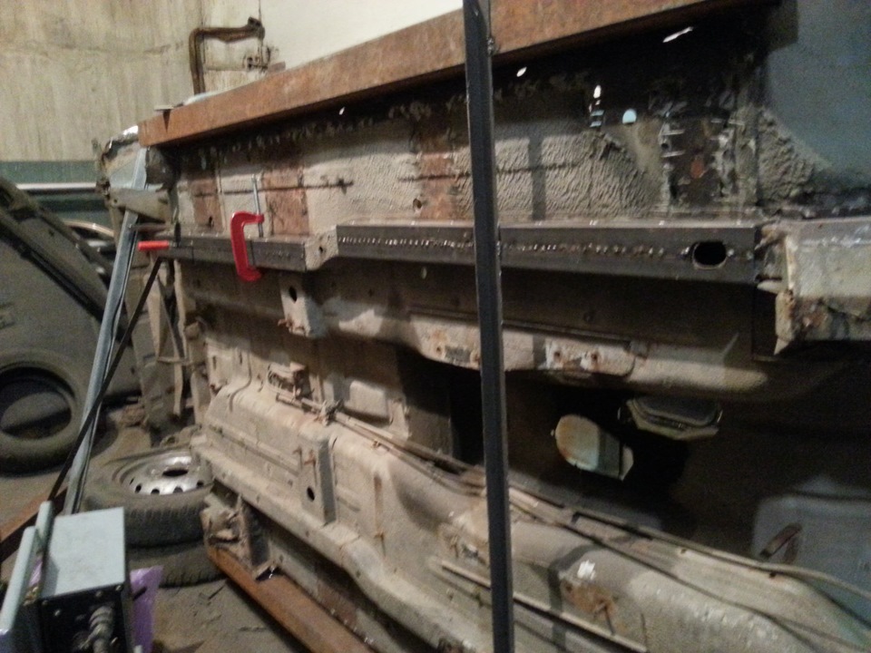 4. лонжероны и пороги. БОЛГАРИМ -ВАРИМ. Часть 2 — Lada 4x4 5D, 1,6 л ...