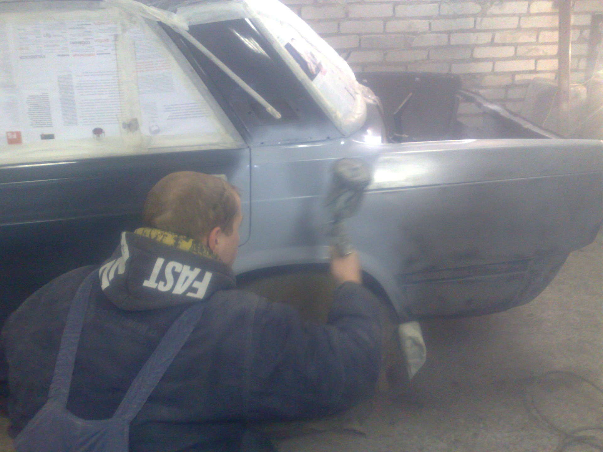 03.01.11 — покрасили, неудачно! xD — Lada 2107, 1,5 л, 2002 года | кузовной  ремонт | DRIVE2