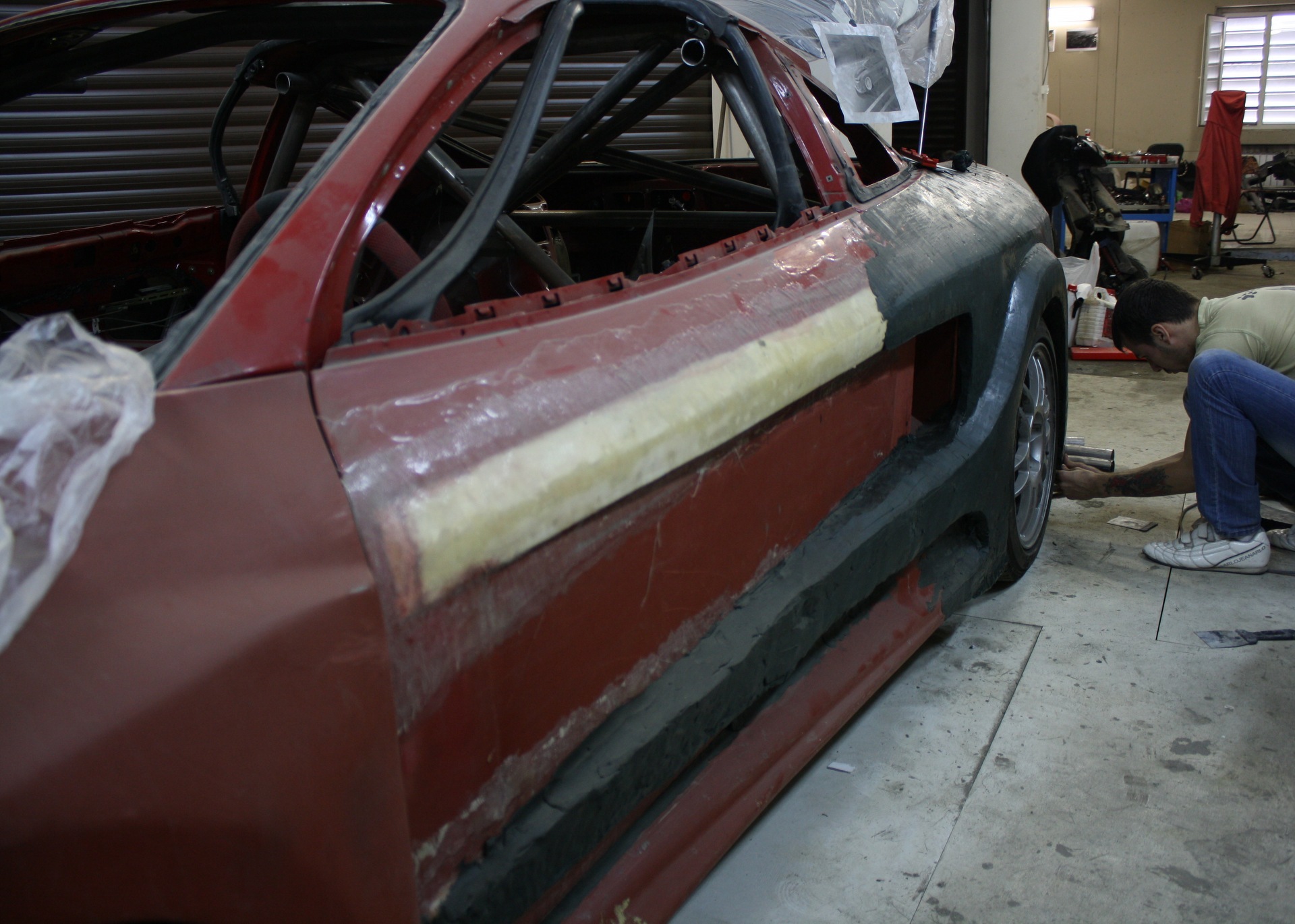 Widebody: Задние крылья. Пластилин. — Mitsubishi Eclipse (2G), 2 л ...