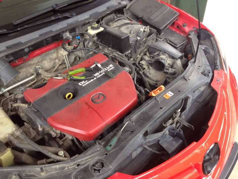 Дроссельная заслонка — Mazda 3 (1G) BK, 2 л, 2008 года | наблюдение ...