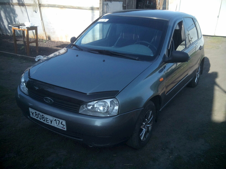 #004_Мухобойка. — Lada Калина Хэтчбек (1G), 1,6 л, 2007 года ...