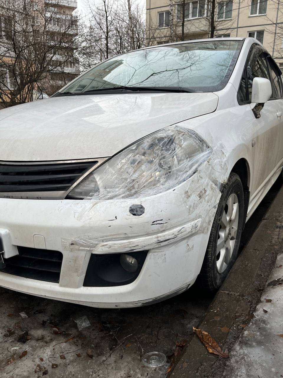 Небольшое дтп, почем же нынче ремонт — Nissan Tiida (1G), 1,6 л, 2011 года  | ДТП | DRIVE2