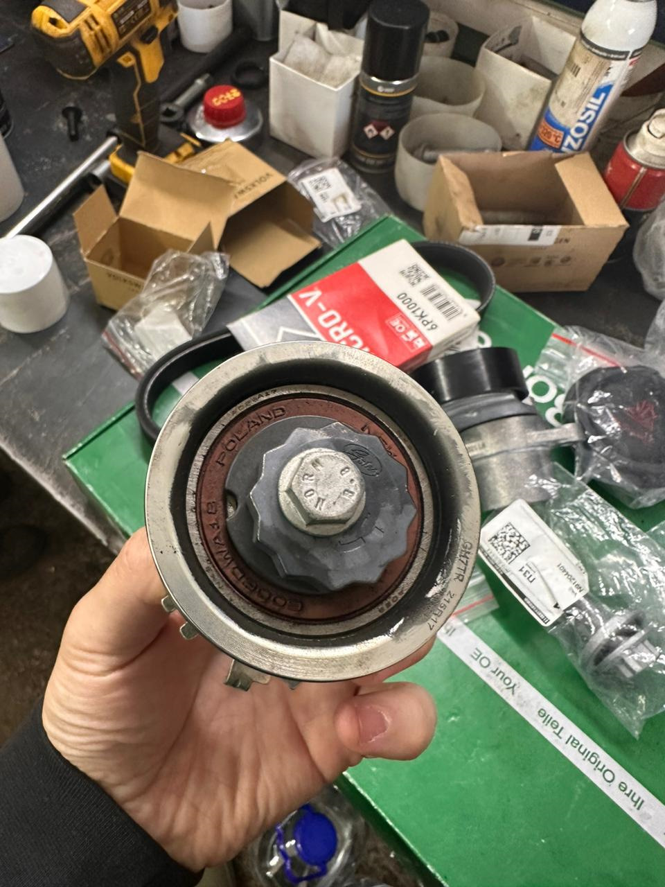 ТО-19. Замена комплекта ГРМ CWVA — Skoda Octavia A7 Mk3, 1,6 л, 2017 ...