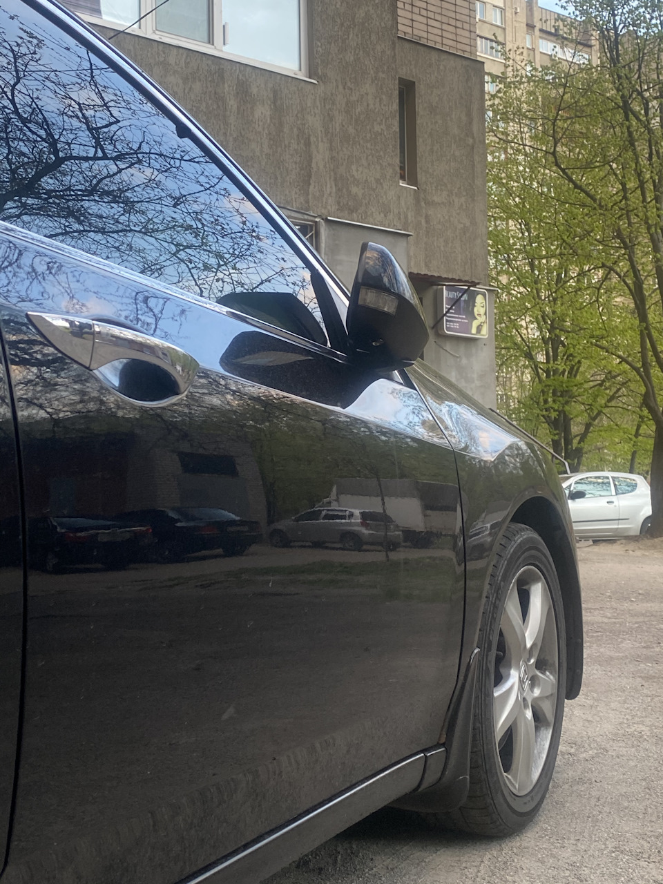 Вежливый свет в зеркалах Honda Accord 8 — Honda Accord (8G), 2,4 л ...