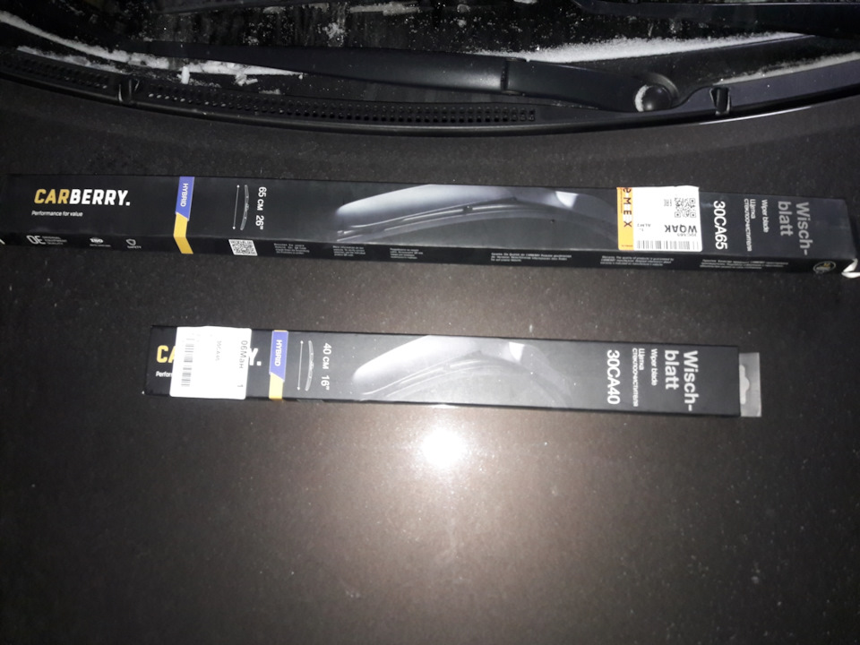 Замена зимних щеток на гибридные щетки стеклоочестителя Carberry и ...