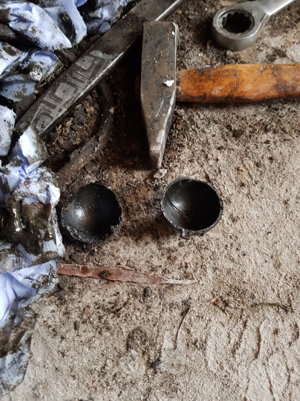 Замена рулевых наконечников и шкворней. — УАЗ Patriot, 2,7 л, 2007 года ...