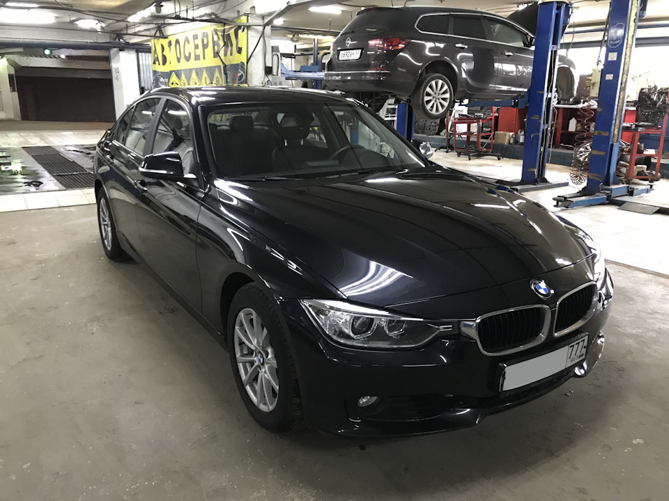 BMW 3-series F30 ремонт и окрас дверей, локальная окраска переднего ...