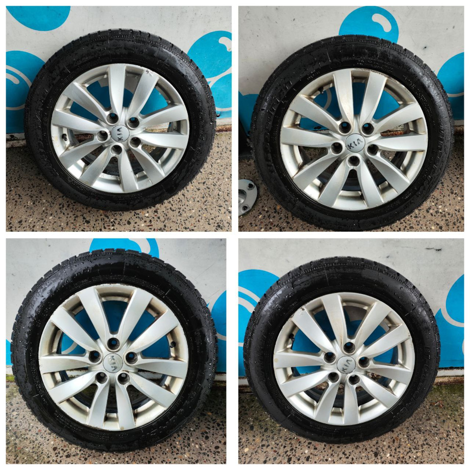 Шины зимние нешипованные BFGoodrich 205/55 R16, литые диски kia 6,5Jx16  ET50 5x114,3 на KIA Cerato (3G), KIA Ceed (3G), Hyundai i30 (2G), Hyundai  Elantra (5G). Б/у | 35 000 ₽ в городе Москва | DRIVE2