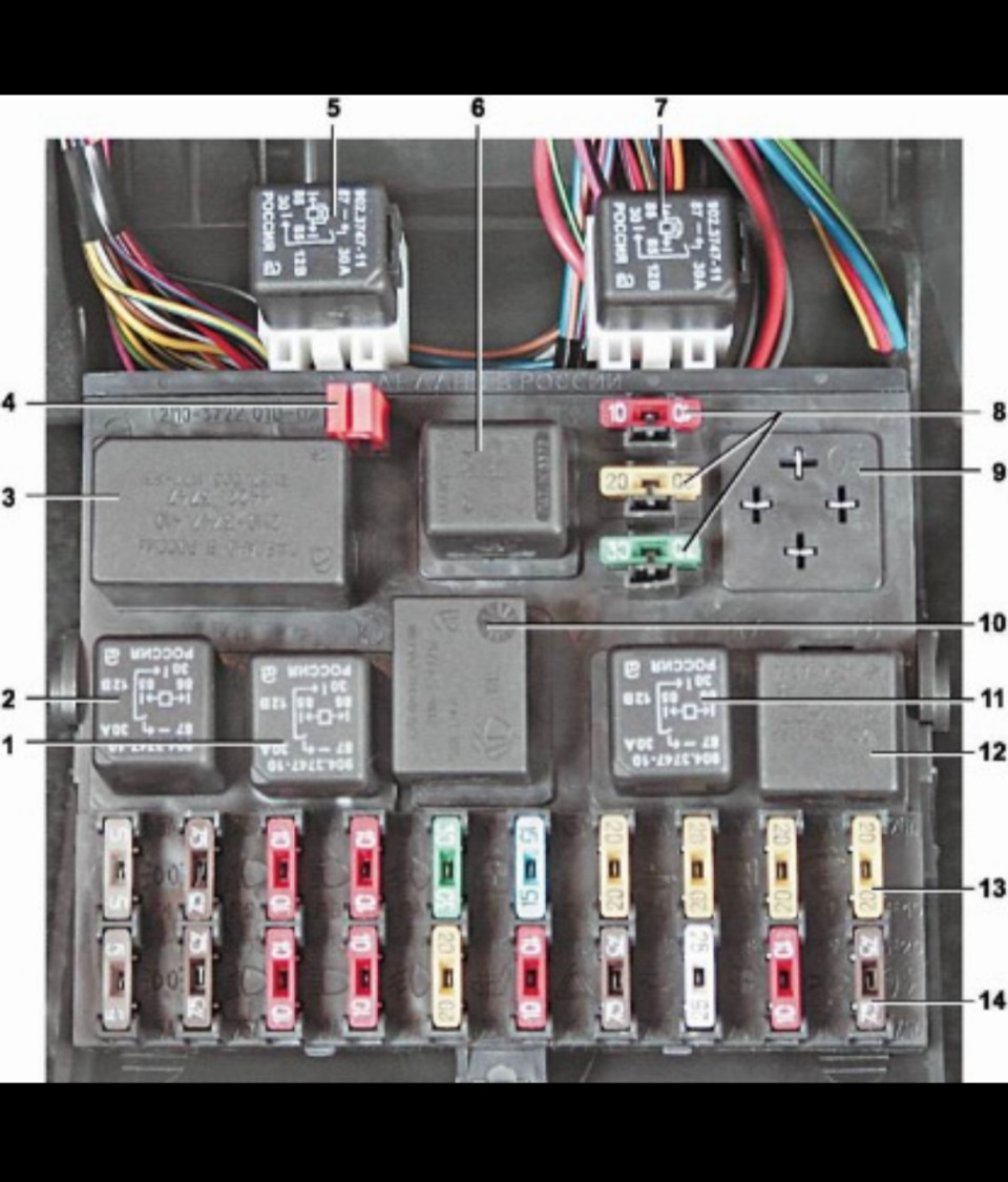 Блок реле и предохранителей над левой ногой водителя ВАЗ 2110 — 2112 — Lada  21120, 1,5 л, 2004 года | электроника | DRIVE2