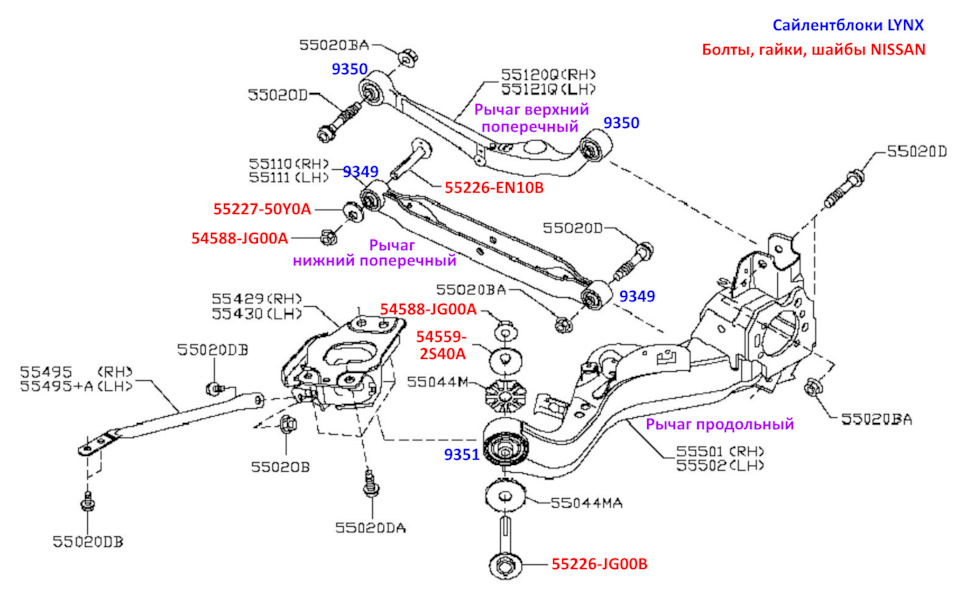 Подвеска ниссан кашкай j10 схема задняя