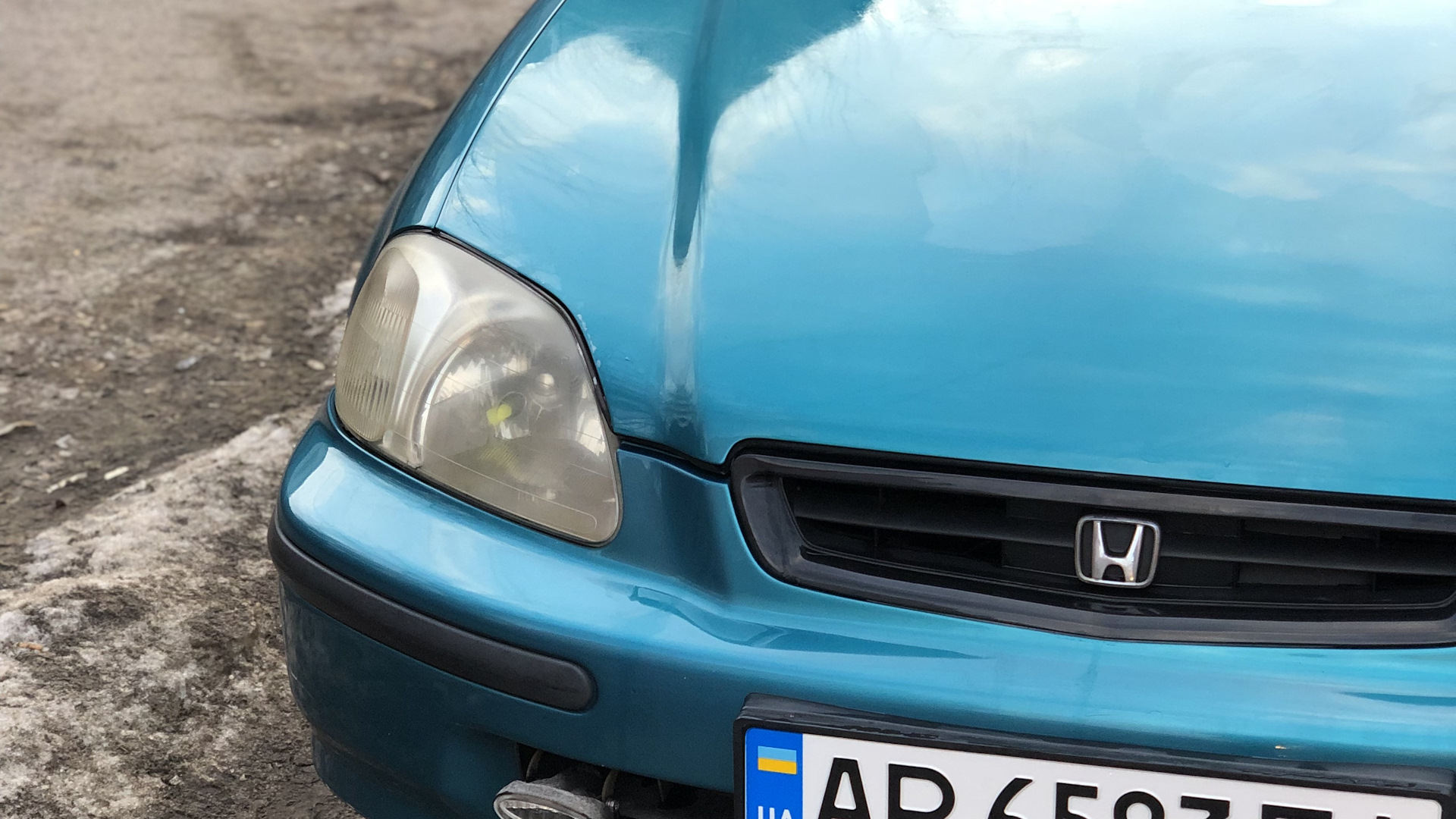 Honda Civic (6G) 1.4 бензиновый 1997 | по тех. паспорту зелёная на DRIVE2