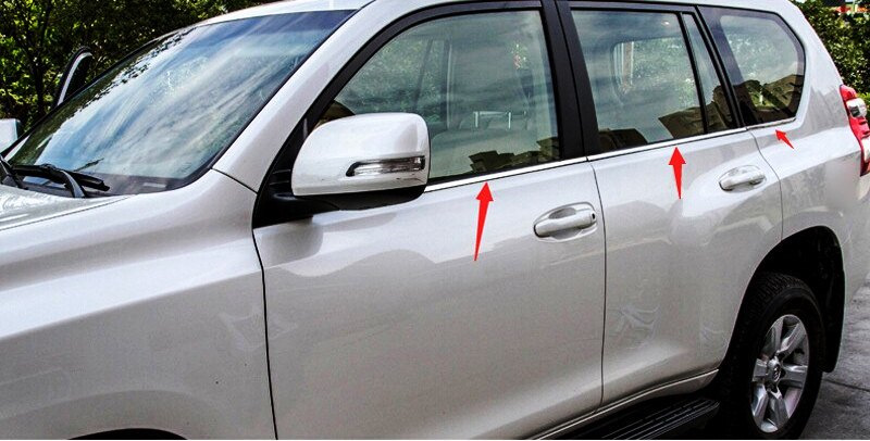 Отсечки стекол Прадо 150 на Toyota Land Cruiser Prado 150-series. | 4 ...