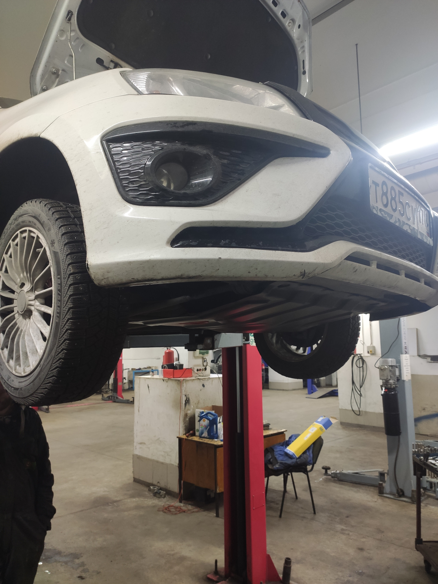 Защита картера — Lada Гранта, 1,6 л, 2015 года | визит на сервис | DRIVE2