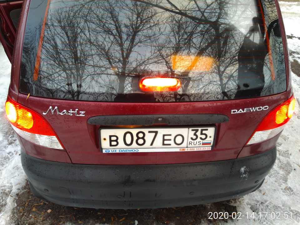 Заднии фонари. Фото — Daewoo Matiz (M100/M150), 0,8 л, 2010 года ...