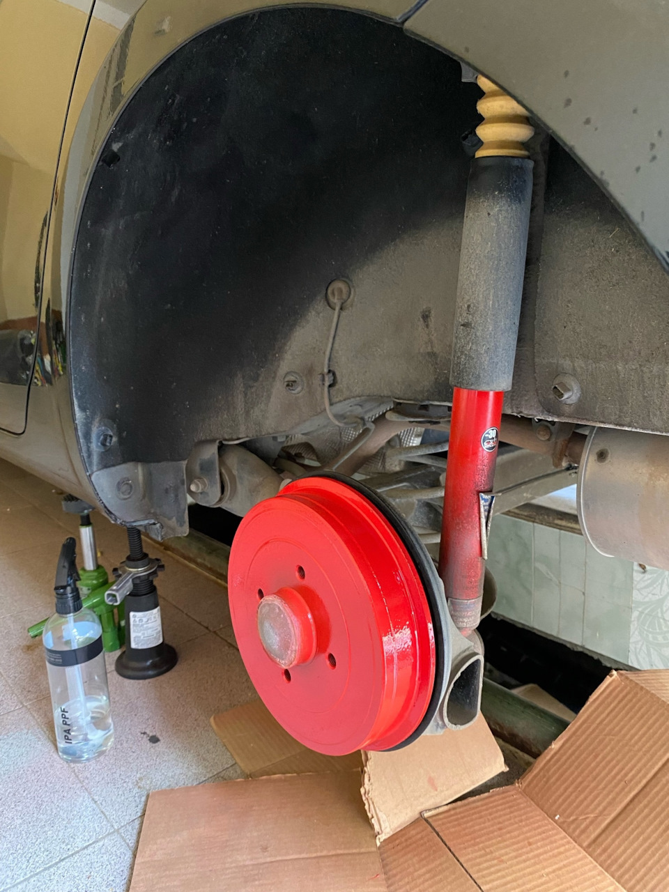 Покраска суппортов, и задних барабанов’ — Lada Vesta (1G), 1,6 л, 2021 ...