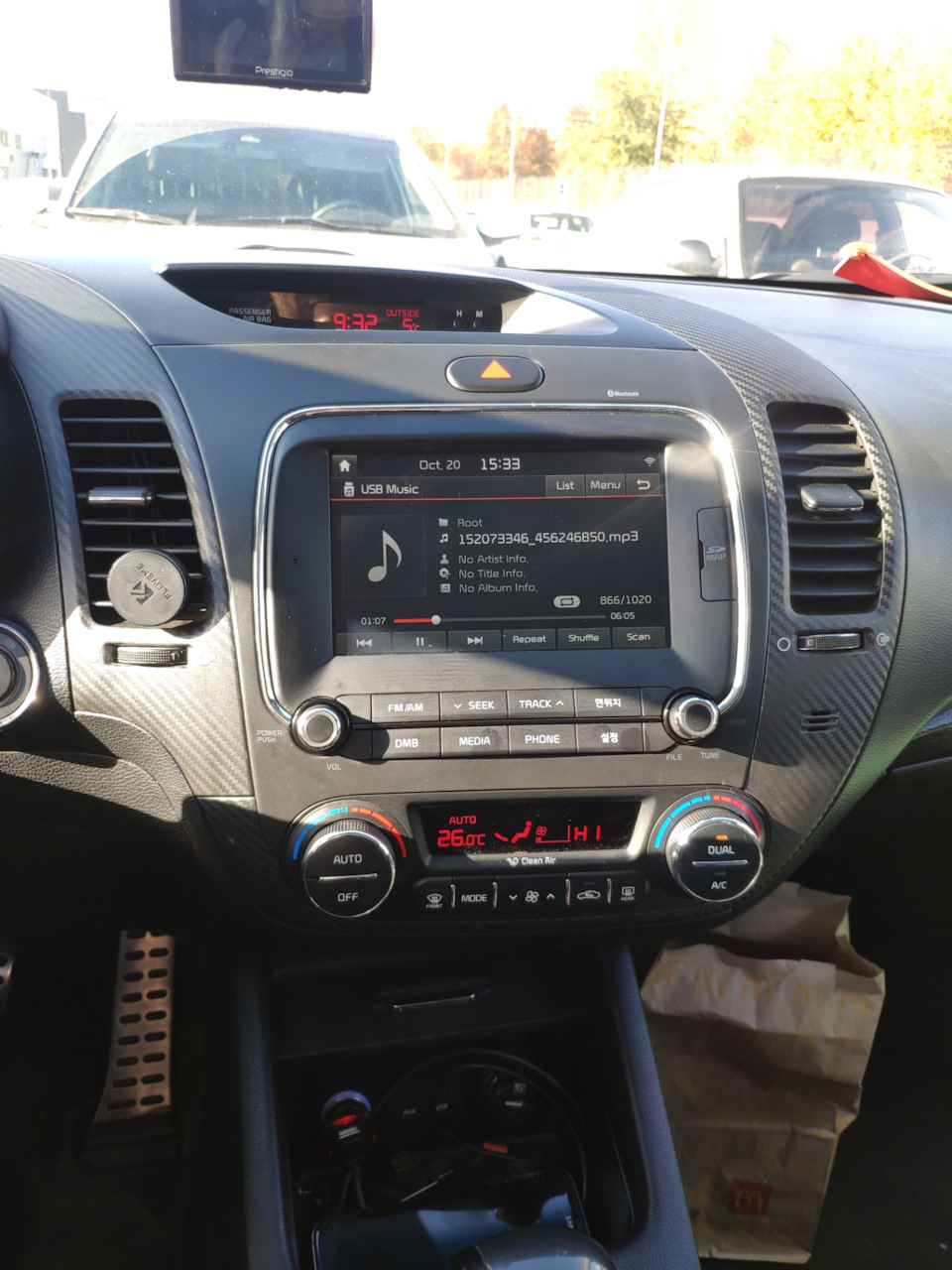 Штатная оригинальная магнитола с нави — KIA Cerato Koup (2G), 2 л, 2013 ...