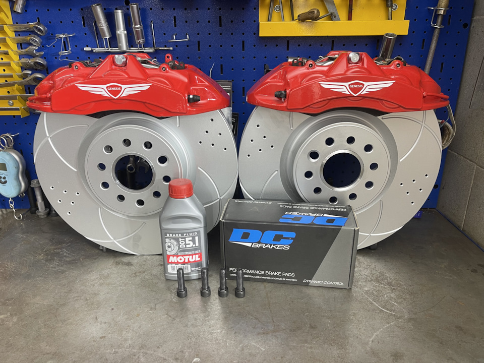 BREMBO на Genesis или еще больше тормоза чем штатные ATE — probrakes на ...