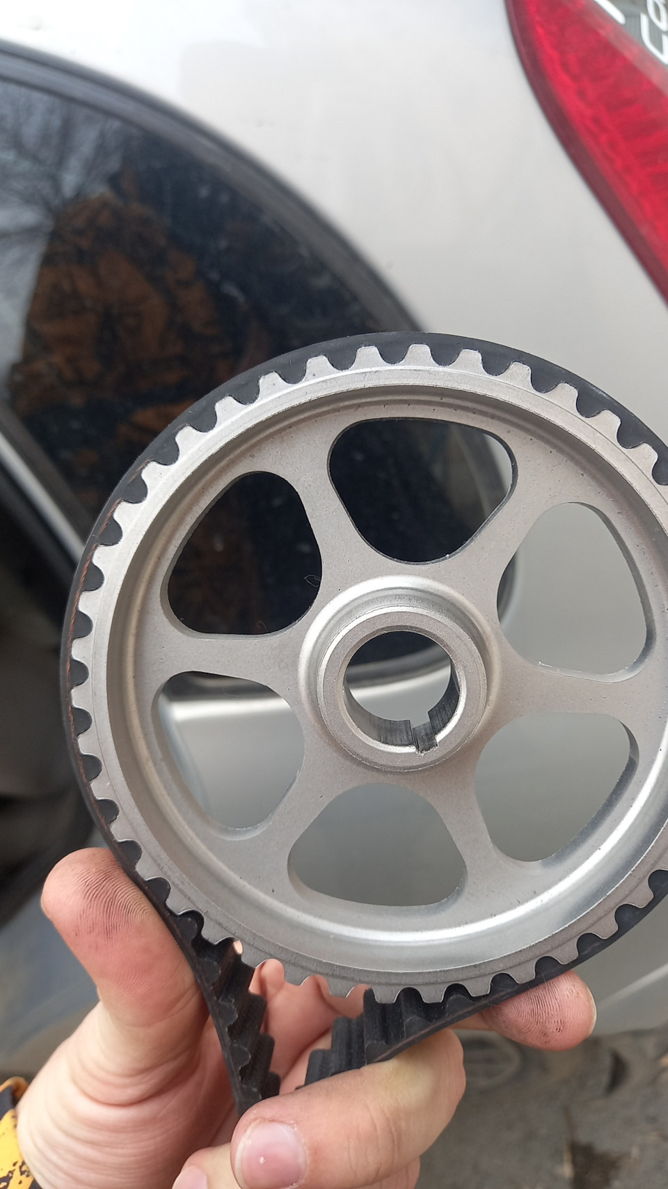 Уводит и жрёт ремень грм, решение проблемы — Lada Калина хэтчбек, 1,6 л ...