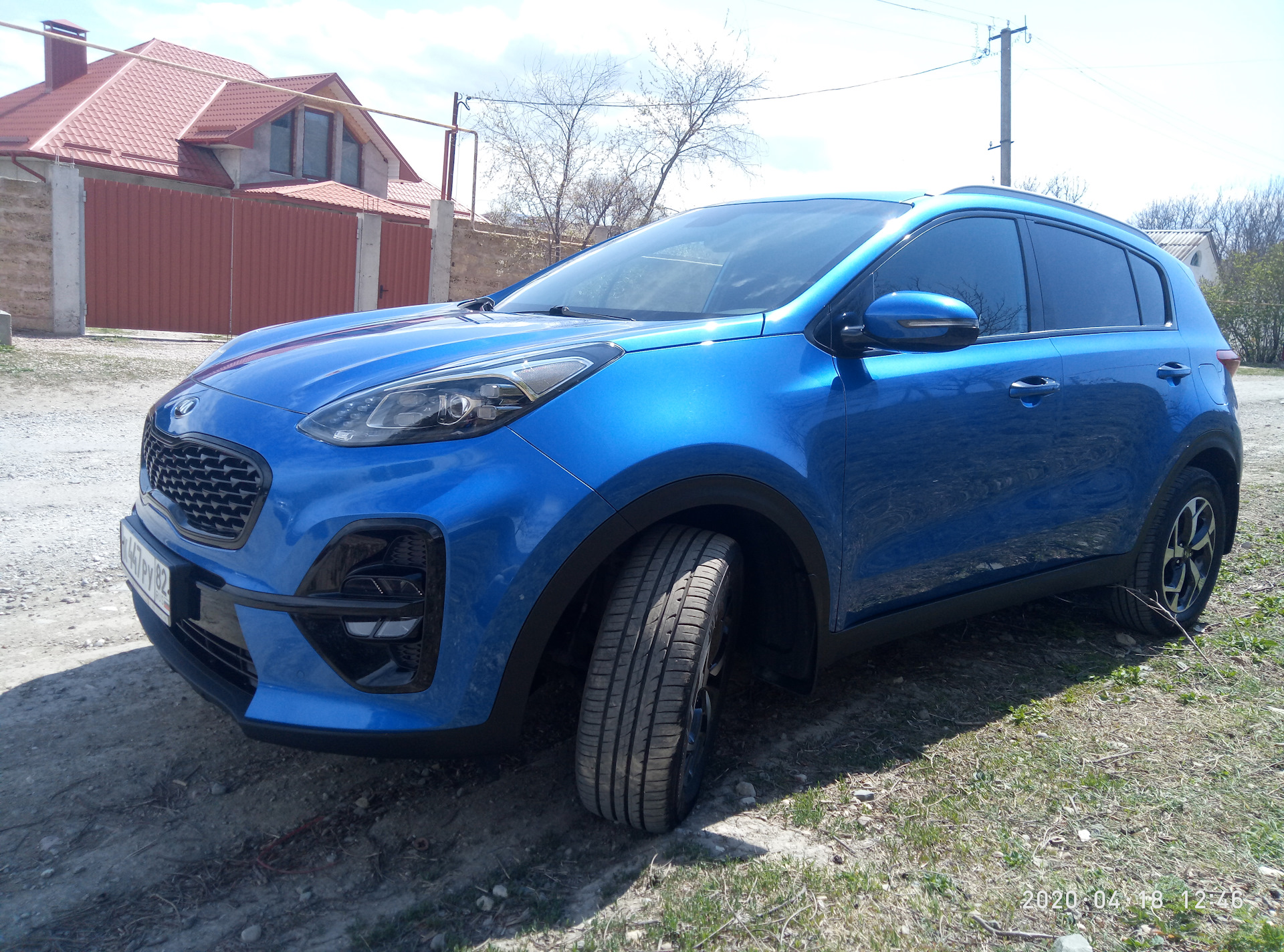 Kia Sportage 2016 синий