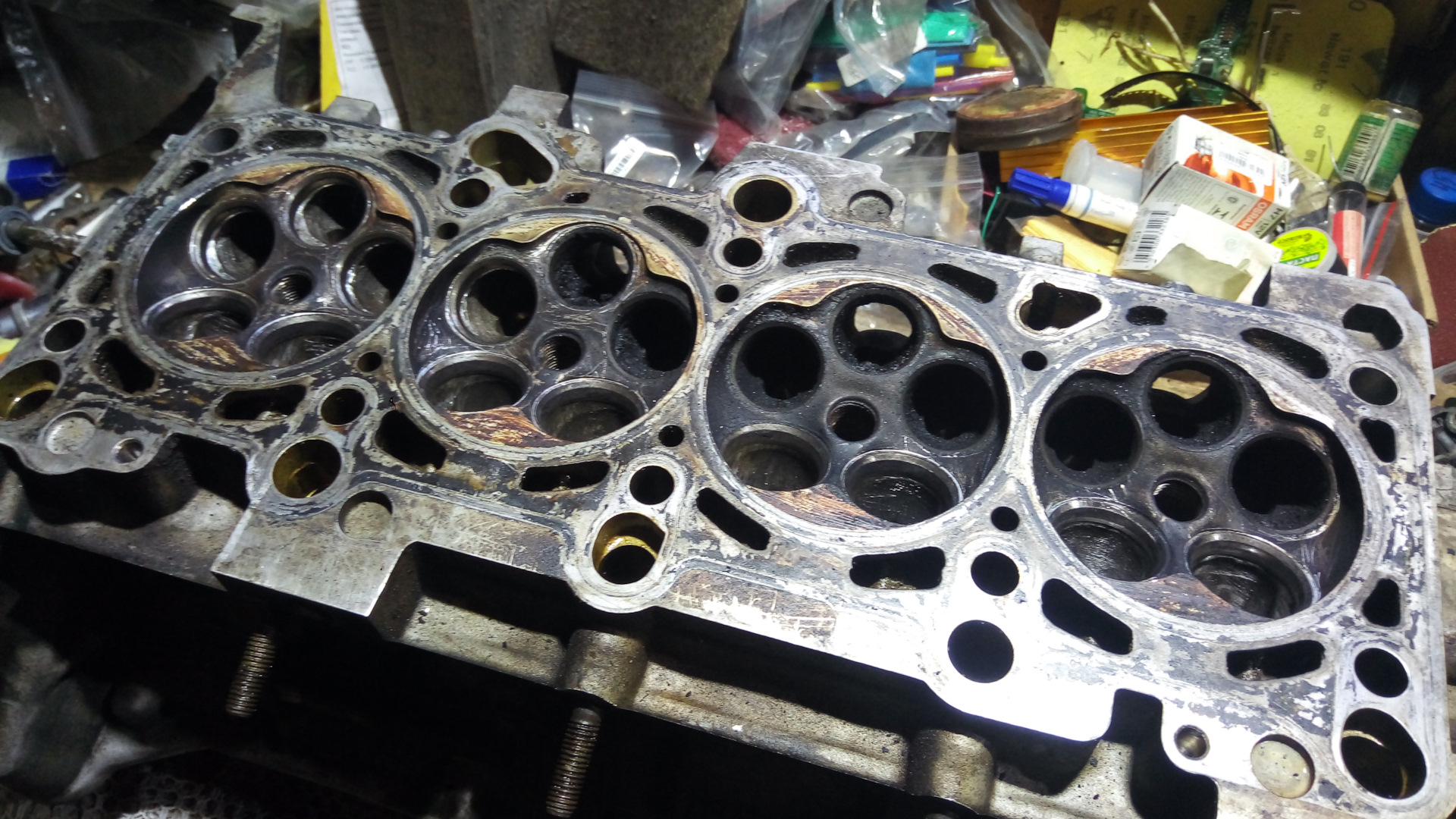 борьба с детонацией 3…замена ГРМ, МСК, направляющих клапанов, башмаков ...