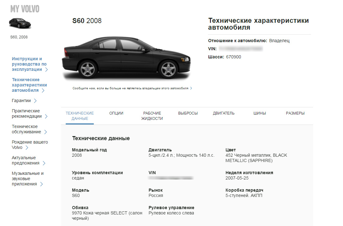 Volvo s60 регламент технического обслуживания