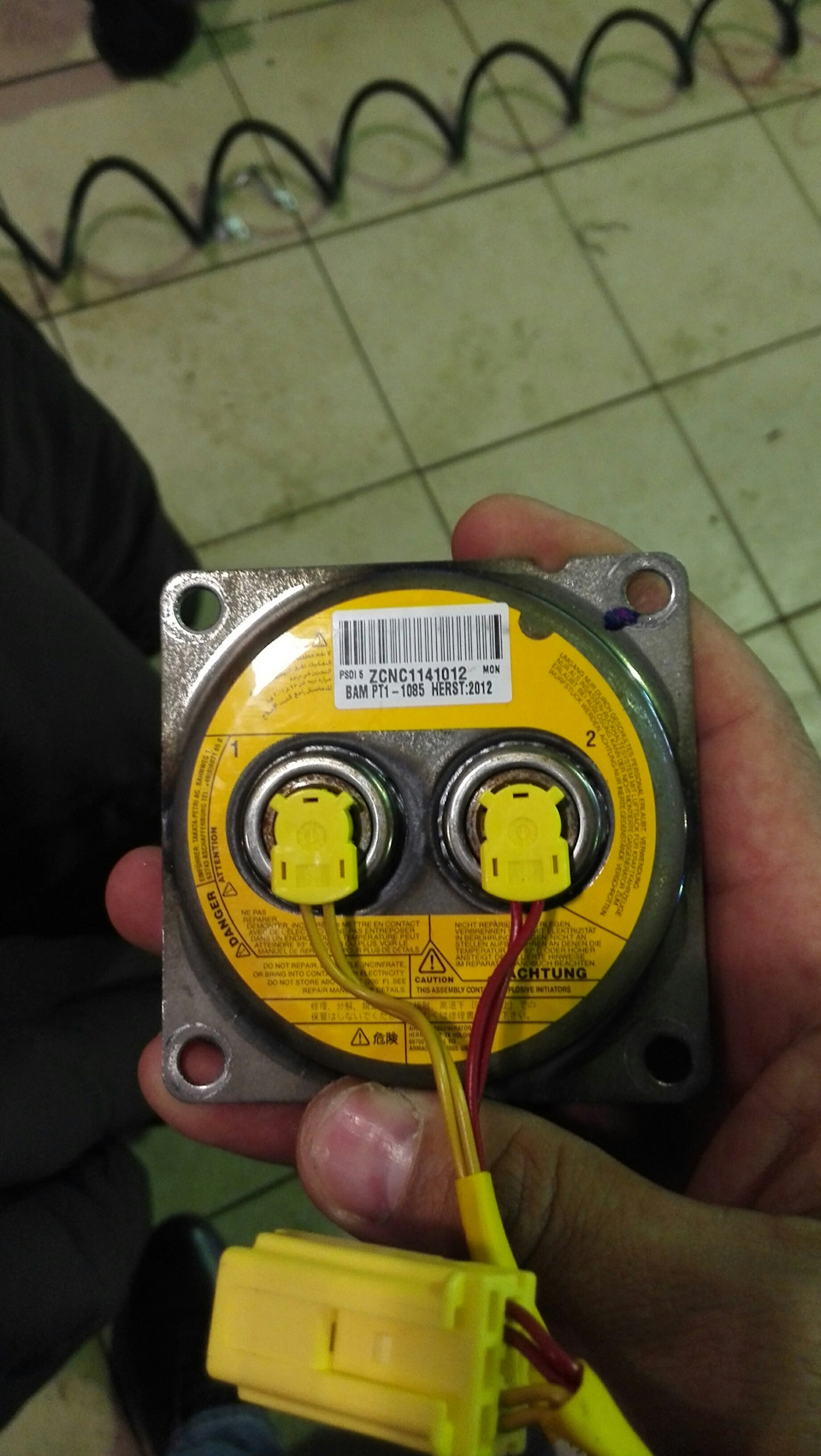 Замена пиропатрона TAKATA в рулевом колесе по отзывной от Honda — Honda ...