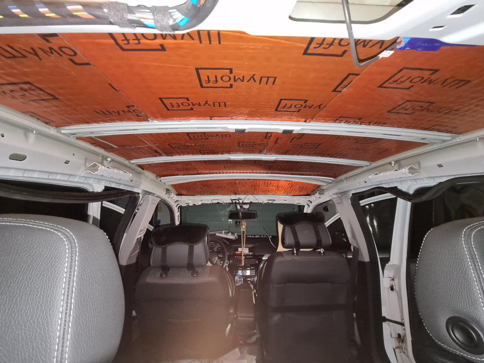 5.шумоизоляция потолка и установка усилителя + саба — Opel Astra H, 1,6 ...