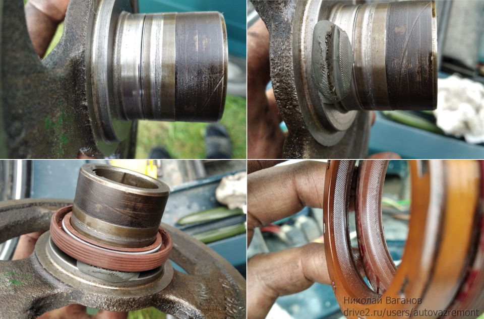 Замена переднего сальника и шкива коленвала, обрыв проводки ДПКВ и др ...