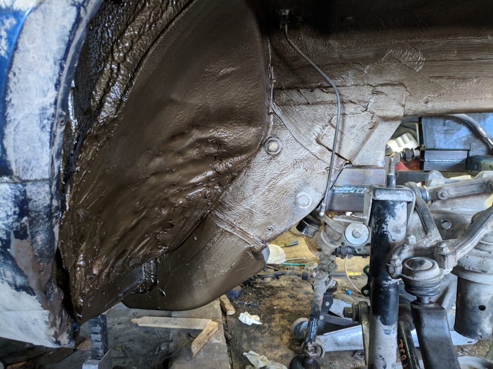 Опускание балки, сборка передней подвески. — Chevrolet Niva GLX, 2 л ...