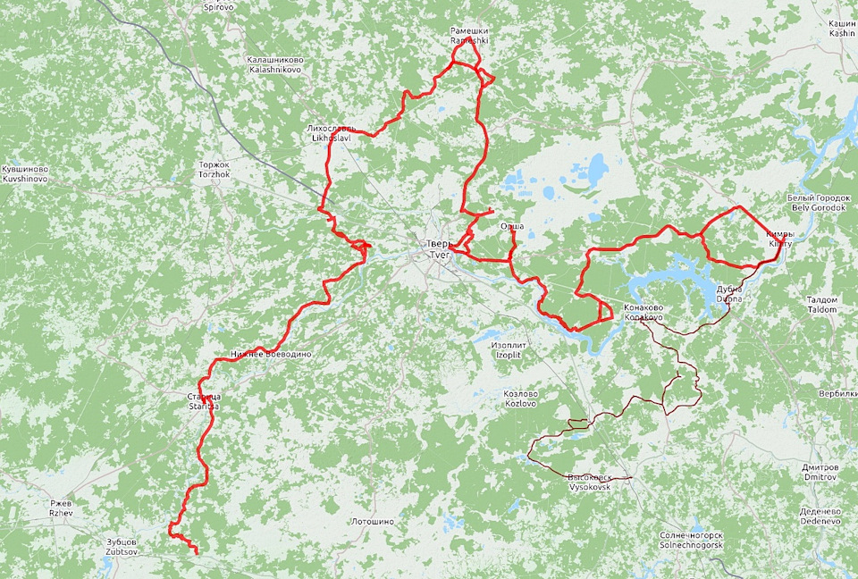 Карта осадков белый городок тверская область