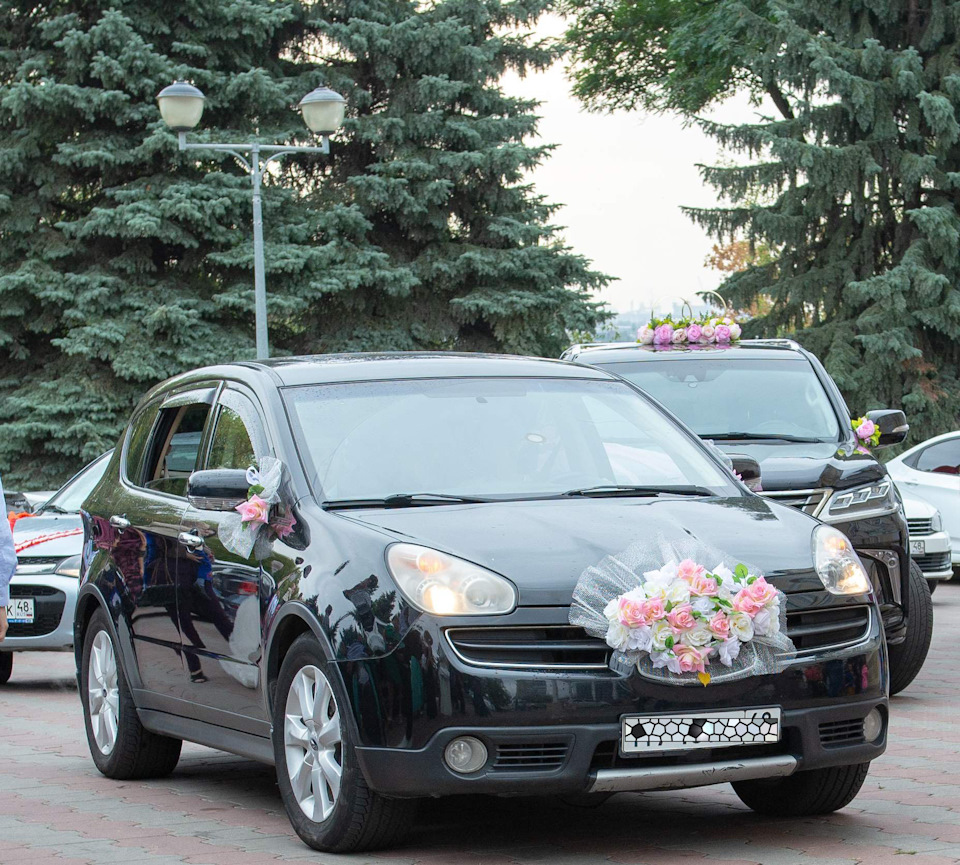 Свадебная карета Ч.2 — Subaru Tribeca B9, 3 л, 2007 года | фотография |  DRIVE2