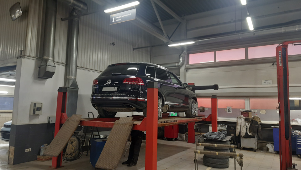 Регулировка сход-развала после адаптации пневмы. — Volkswagen Touareg ...