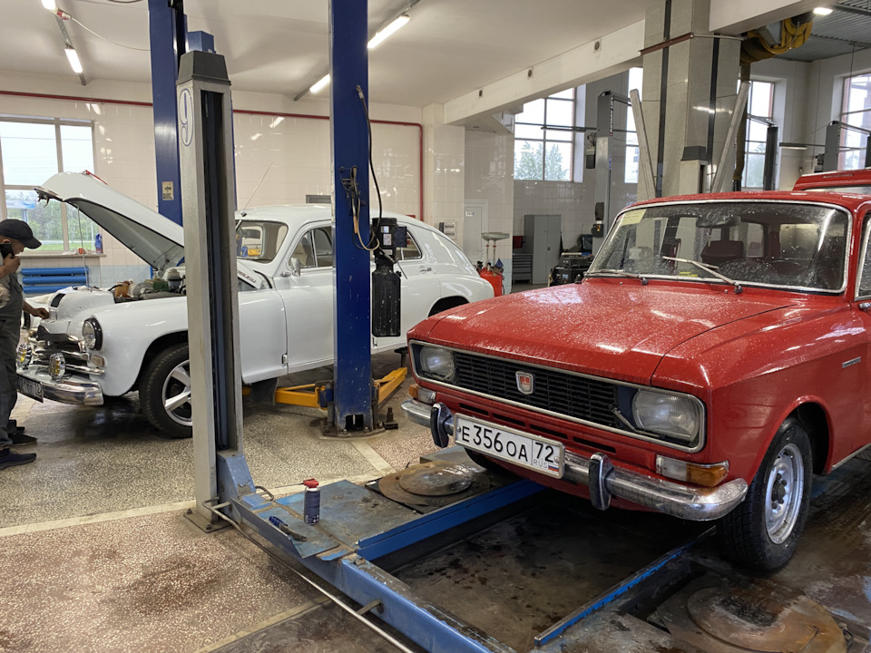 Новая резина на москвич