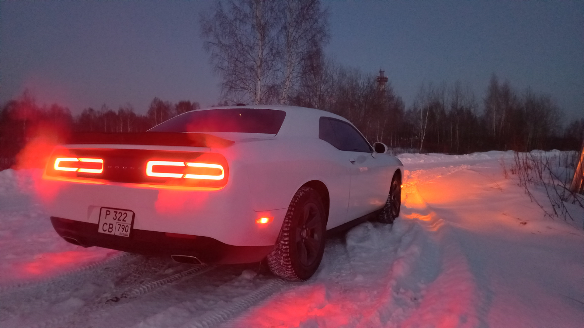 Dodge Challenger 3.6 бензиновый 2019 | белый додж на DRIVE2