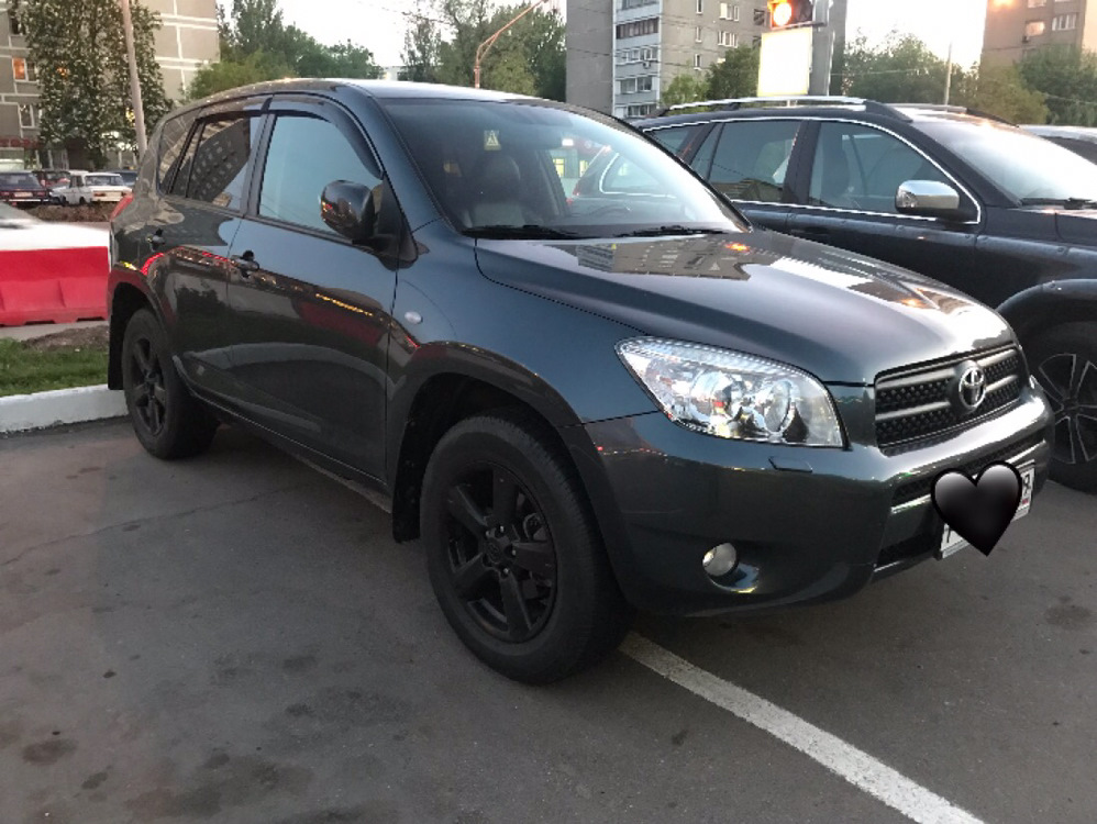 Рав 4 2007 года. Toyota rav4 2008 Black. Тойота рав 4 черный на дисках.