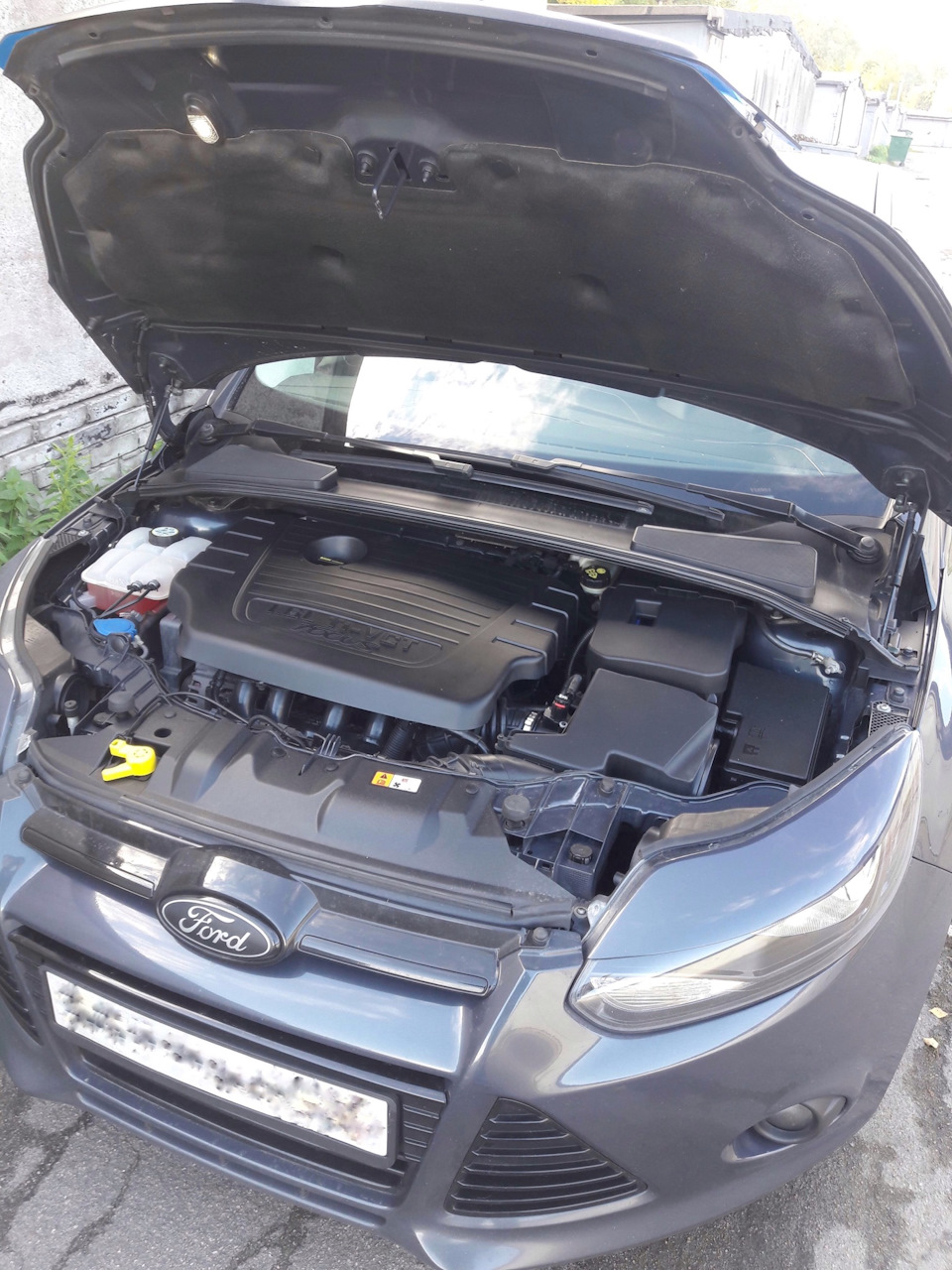 Ну и на последок, заезжаем в гараж и немного прибираемся под капотом ) — Ford Focus Hatchback III