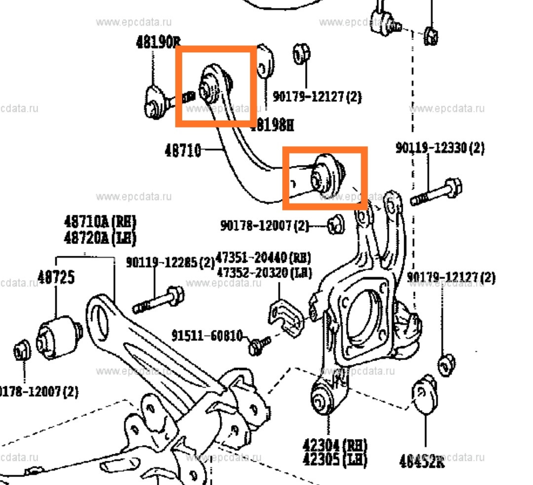 Схема подвески тойота королла. Задняя подвеска Тойота Королла 124 кузов 4вд. Схема задних сайлентблоков Тойота Королла 120. Тойота 120 кузов рычаг подвески. Задний сайлентблок Тойота Королла 120.