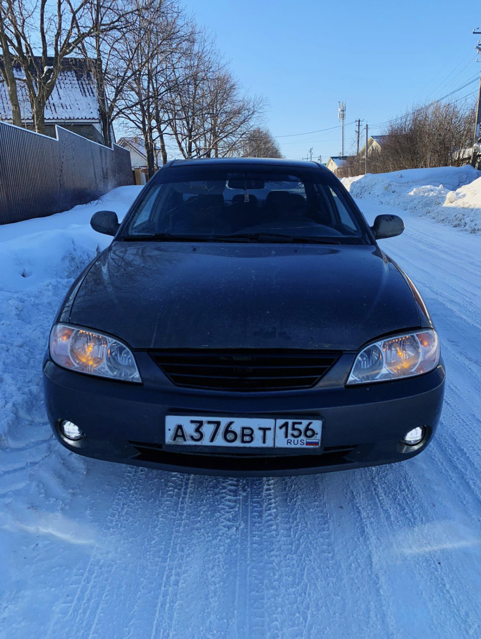 Led Птф от Весты на Kia Spectra — DRIVE2