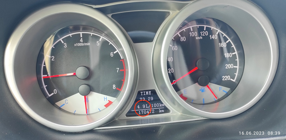 Расход топлива Аи-95 — Geely Emgrand X7, 1,8 л, 2014 года | наблюдение ...