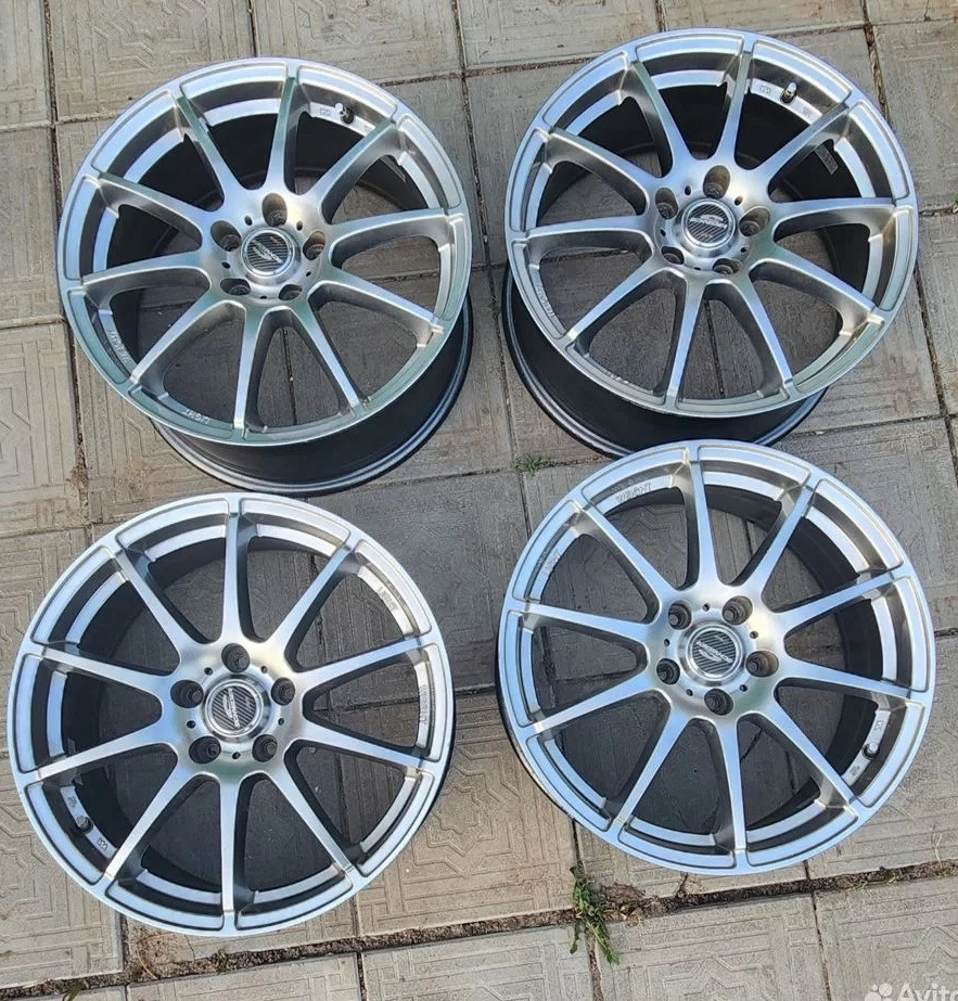 Литые диски A-tech 7Jx18 ET48 5x114,3 на Mazda 6 (2G) GH, Honda Civic 4D  (8G), Honda Accord (8G), Toyota Camry (XV50). Б/у | 38 000 ₽ в городе Казань  | DRIVE2