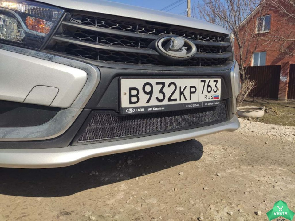 Нижняя защитная сетка Кремень на радиатор Lada Vesta — МАВИКО на DRIVE2