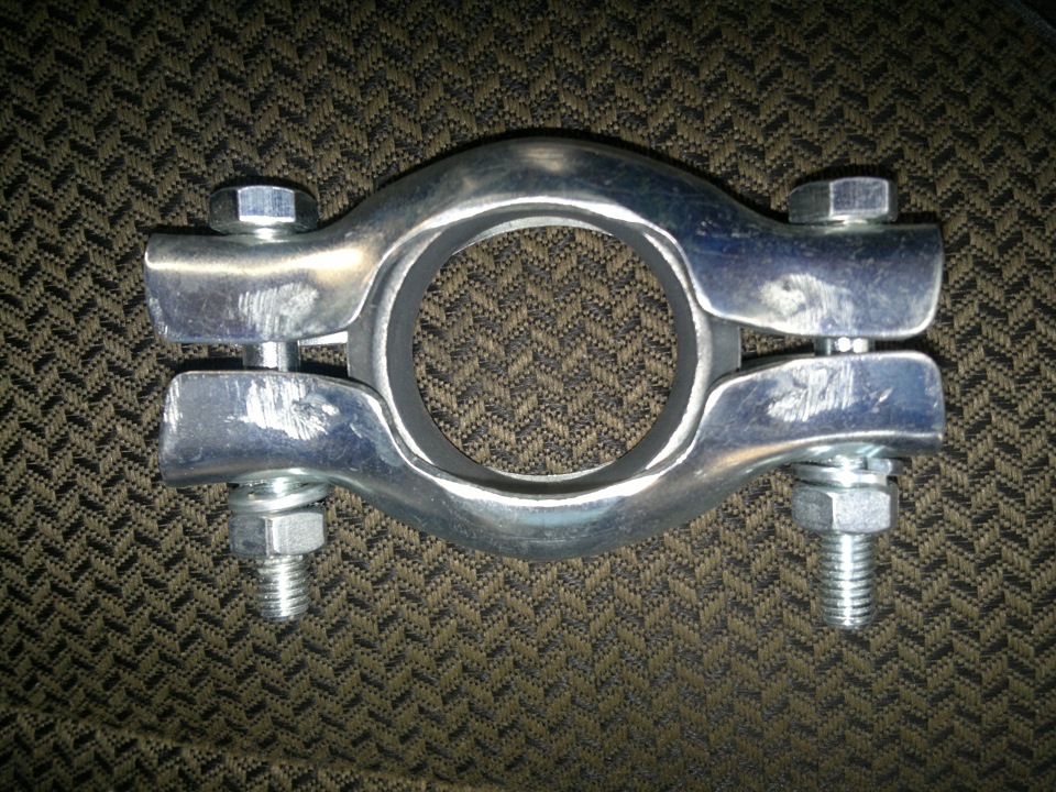 Установка нового прямоточного глушителя фирмы NeX. — LADA 2114, 1,5 л ...