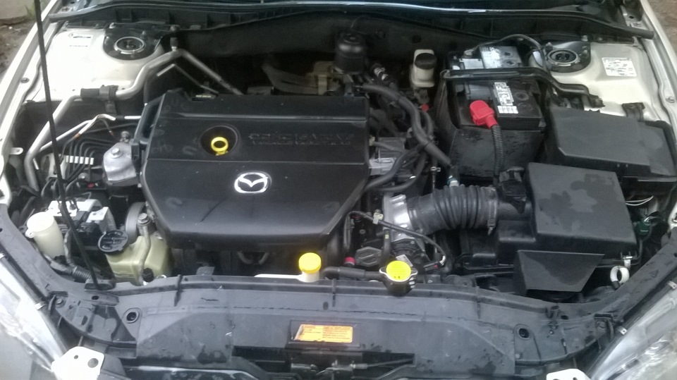 25. Замена масла и защита двигателя — Mazda 6 (1G) GG, 2,3 л, 2005 года ...