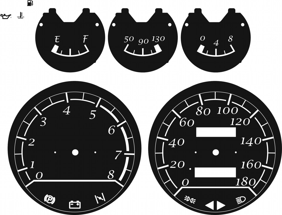 Шкала спидометра своими руками