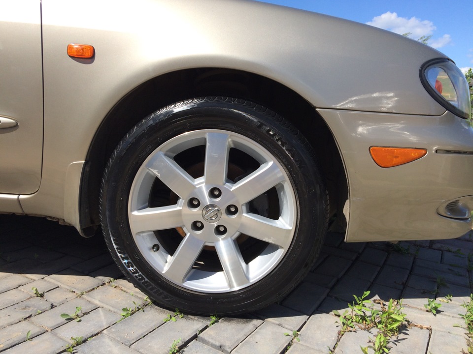 чернение шин силиконом — Nissan Maxima QX (A33), 3 л, 2003 года | мойка ...