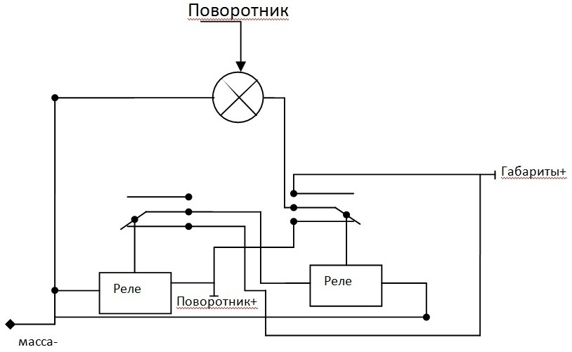 Американские габариты схема подключения