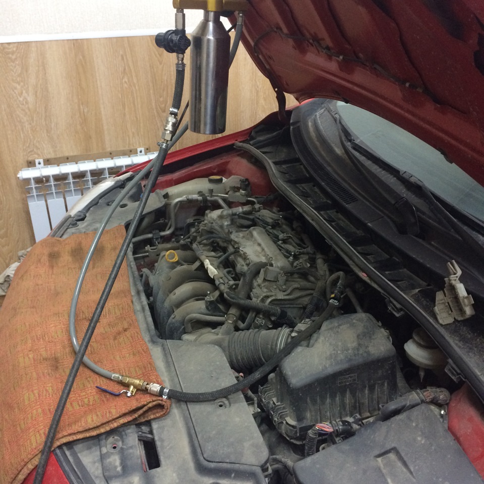 No 9 : Промывка топливной системы, чистка заслонки дросселя и замена ...