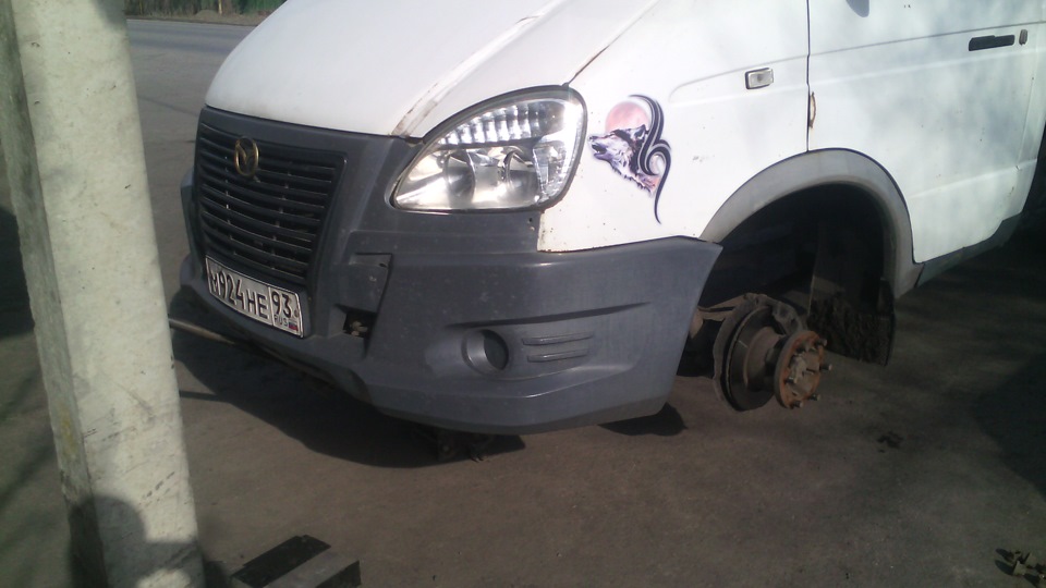 шиномонтаж — ГАЗ Газель, 2,4 л, 2003 года | колёсные диски | DRIVE2