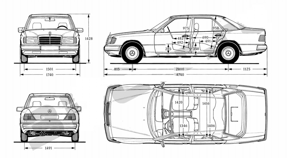 Мерседес бенц чертежи