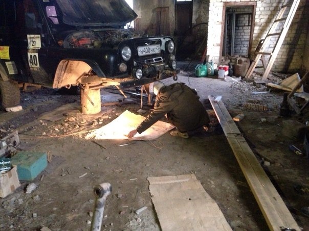 Порвало внутренности колхозного моста — УАЗ 315195 Hunter, 2,4 л, 2011 ...